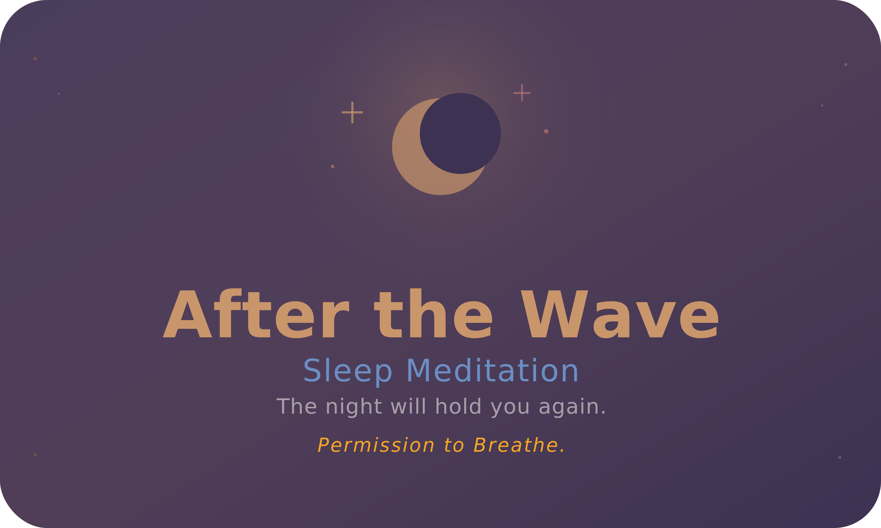 After the Wave — Returning to Rest